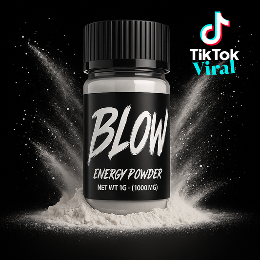 Blow Energy Powder - 1g Container - 10 Pack (400mg Caffeine Per Vial)