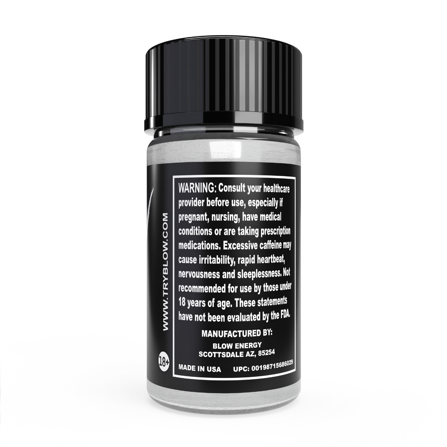 Blow Energy Powder - 1g Container - 20 Pack (400mg Caffeine Per Vial)